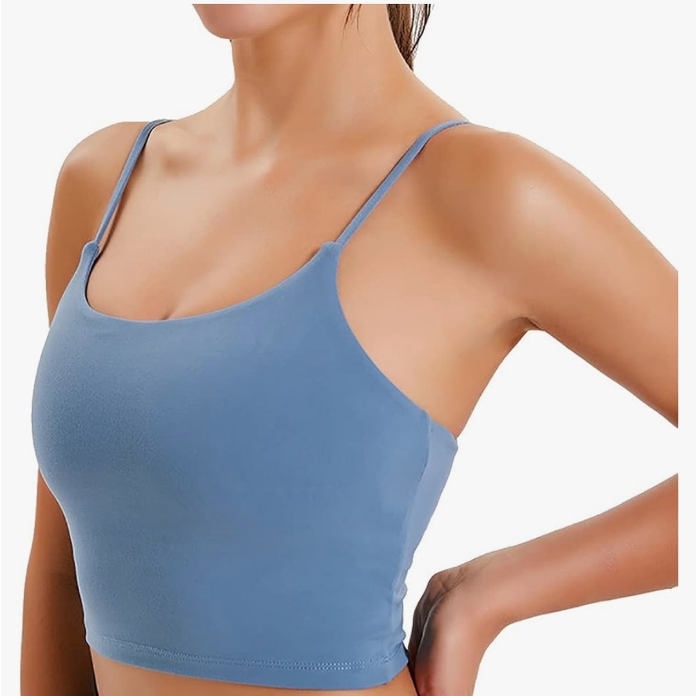 Blue Crop Top